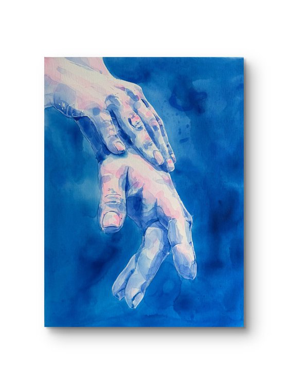 Blue connection with Myself