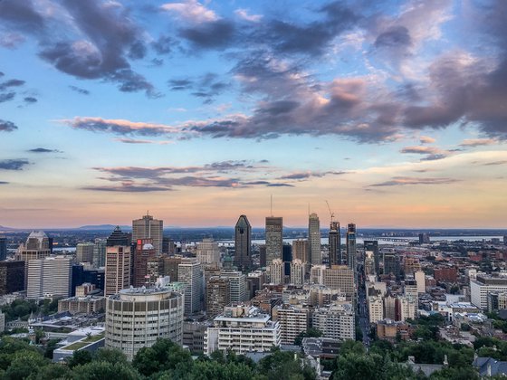 SUNSET IN MONTREAL