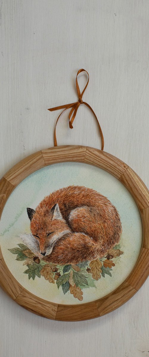 sleeping fox by Liliya Rodnikova