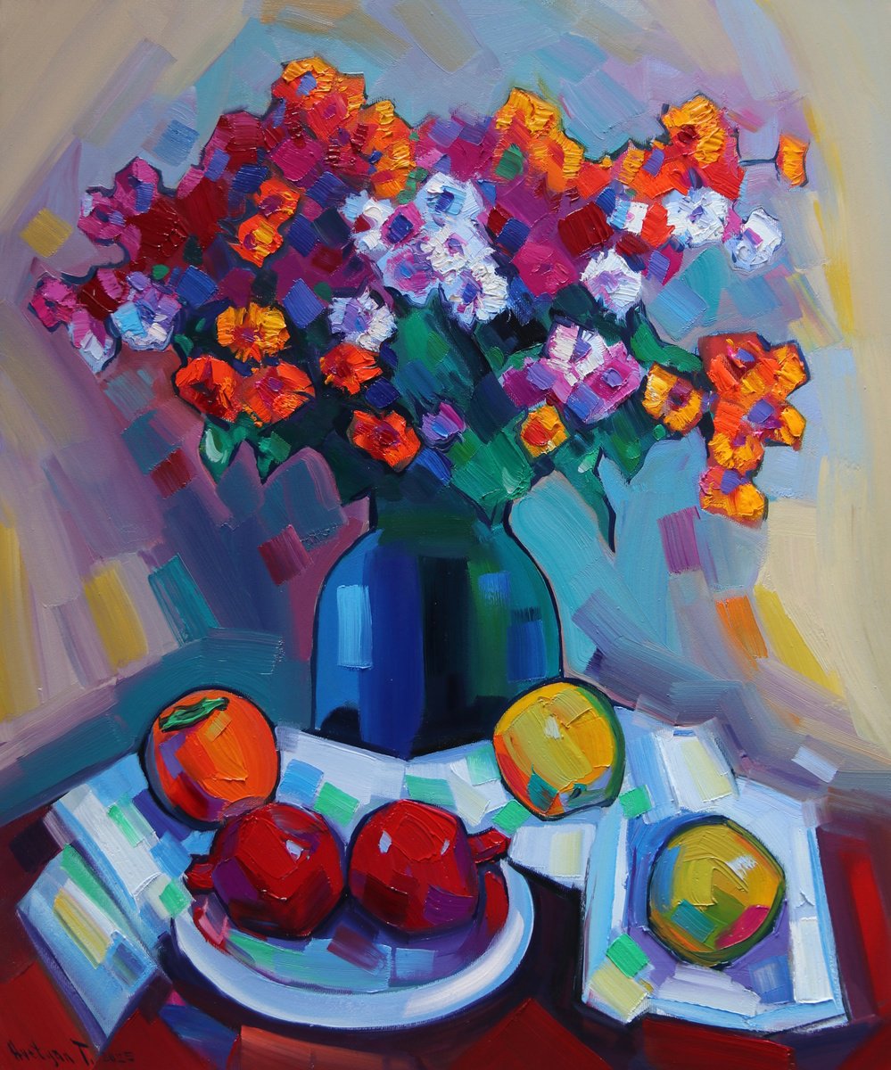 Still Life With Flowers By Tigran Avetyan, 20 X 24, Artwork For Sale On Artfinder