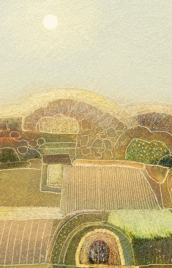 In the yellow haze of the sun