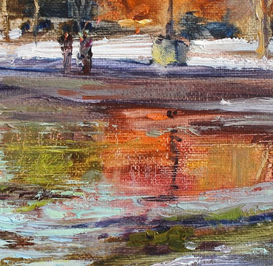 Thawed patch in the park