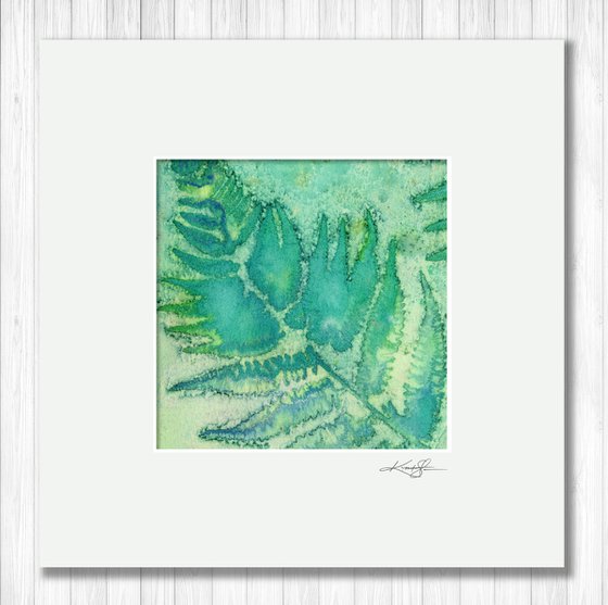 Fern Leaf 5 - Mixed Water Media Painting by Kathy Morton Stanion