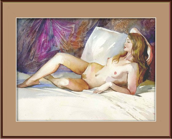 Venus on pillows (24х32 см) unframed.