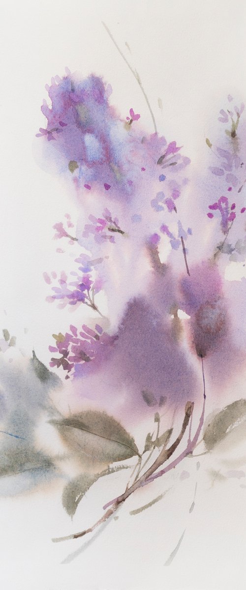 Branch of Lilac by Ekaterina Pytina