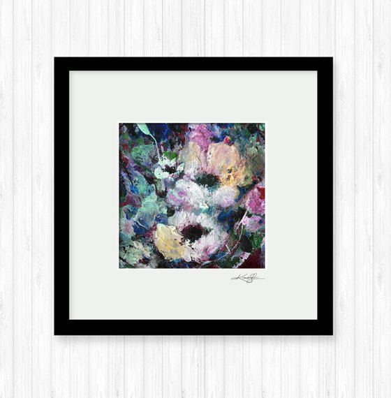 Floral Delight 33 - Textured Floral Abstract Painting by Kathy Morton Stanion