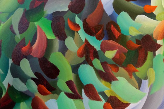 Les paroles s'envolent - Original large acrylic abstract painting - Ready to hang