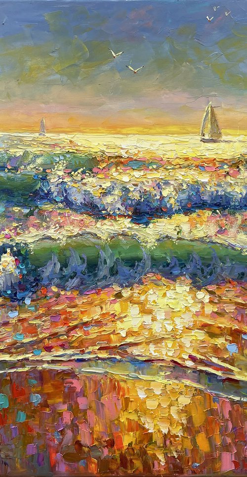 "morning by the sea" by Evgeny Chernyakovsky