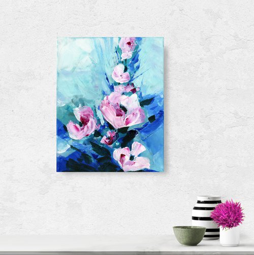 Pink Lovelies - Floral Painting by Kathy Morton Stanion by Kathy Morton Stanion