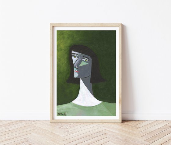 Woman with Green Eyes