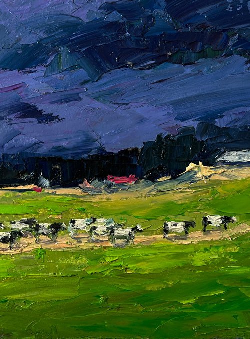 Evening Field by Boris Serdyuk