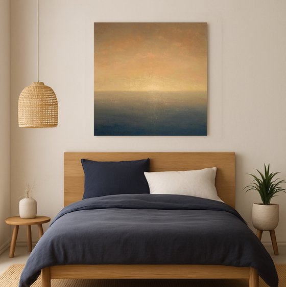 Zero Dawn, minimalist seascape