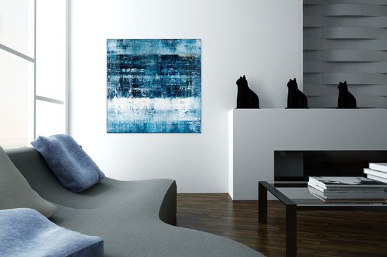 Blue abstract painting CK312