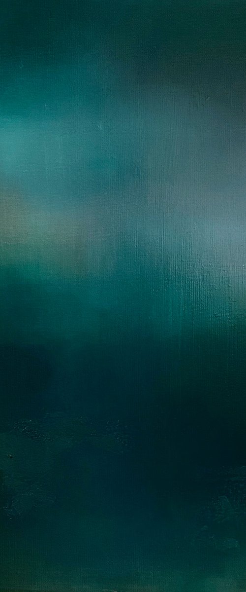 "Through the water" 70x70 cm by Elena Troyanskaya