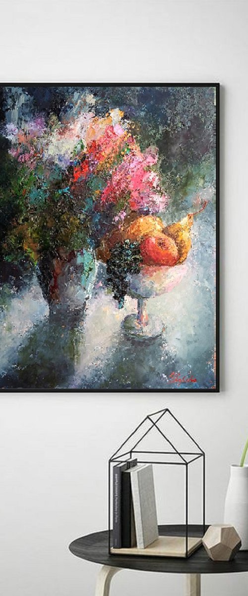 Sweet summer taste, 50x60 cm, original artwork, FREE SHIPPING by Larissa Uvarova