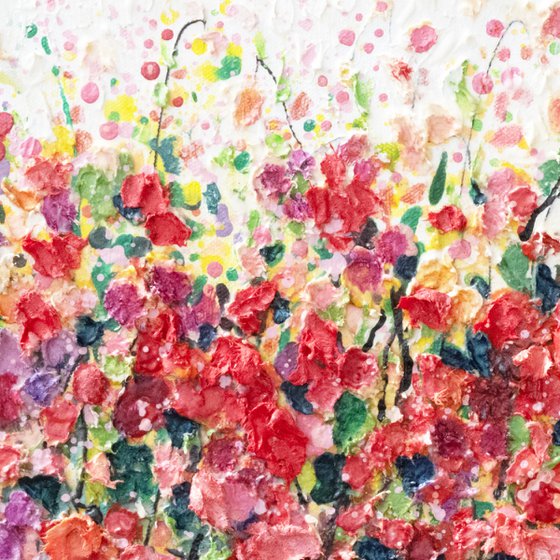 Impressionist Flower Field Art