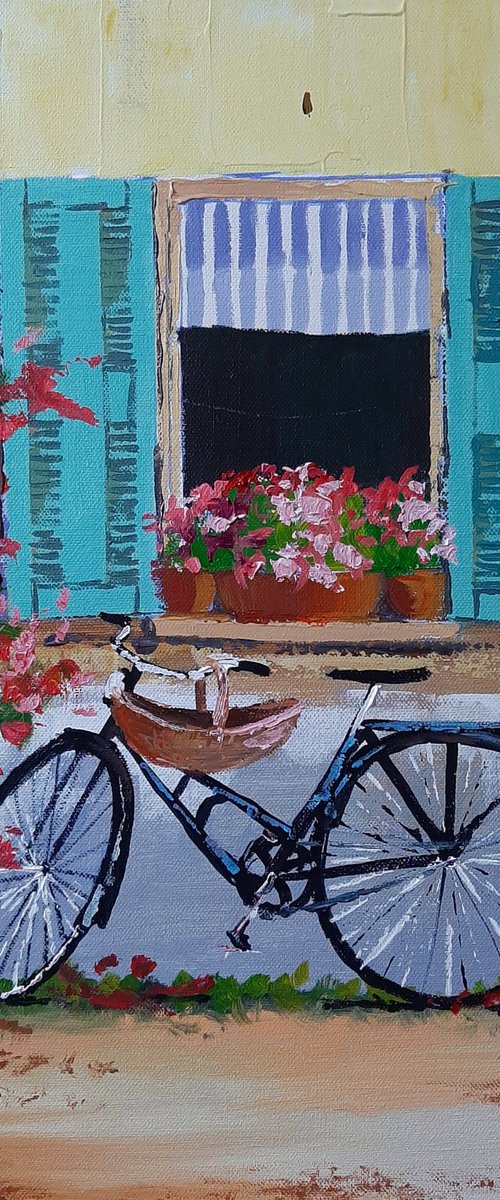 Bicycle under the window by Alen Grbic