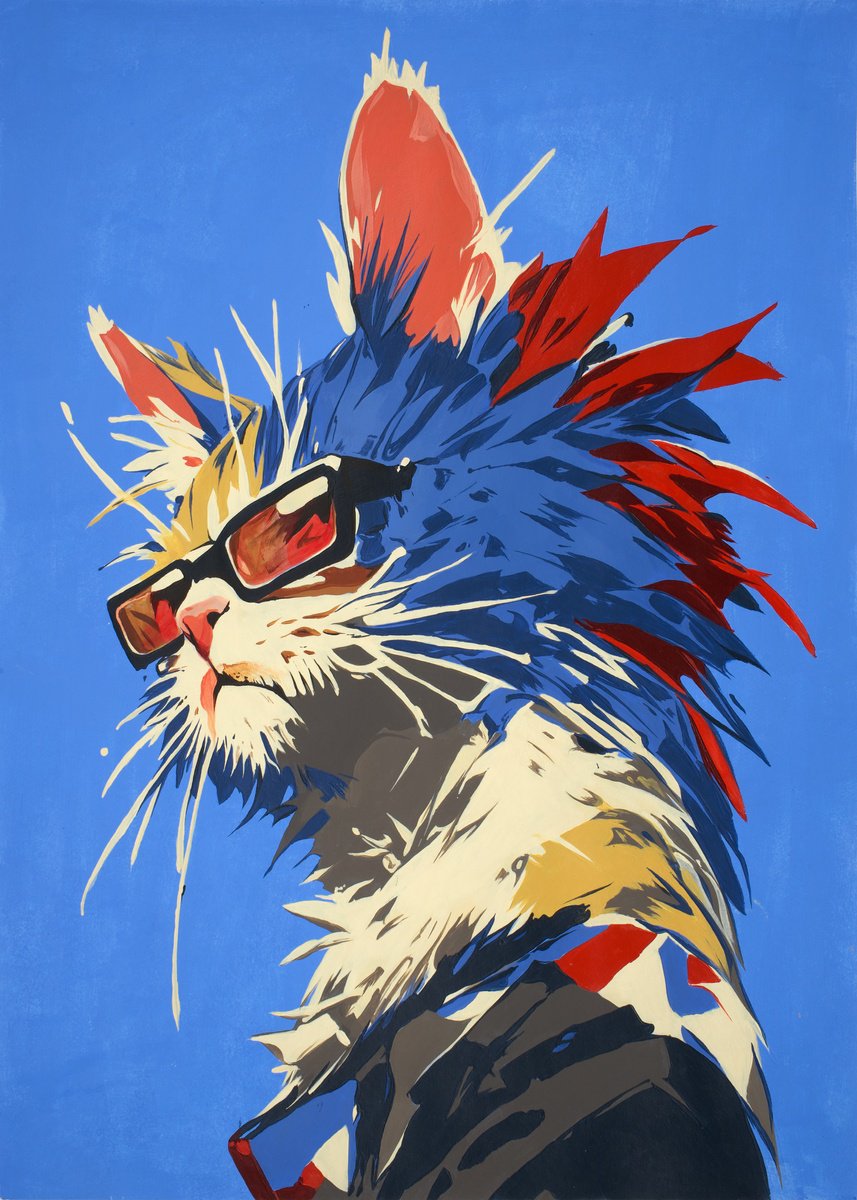 Urban And Pop Acrylic Painting , Urban Predator By Kosta Morr, 1 X 1, Artwork For Sale On Artfinder