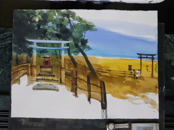 Sea, sand, shrine and pines