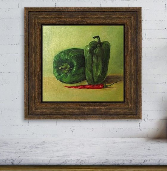 Still life with peppers