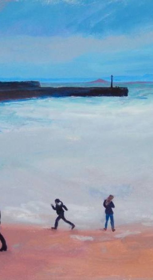 Group Of Five At Anstruther by Stephen Howard Harrison