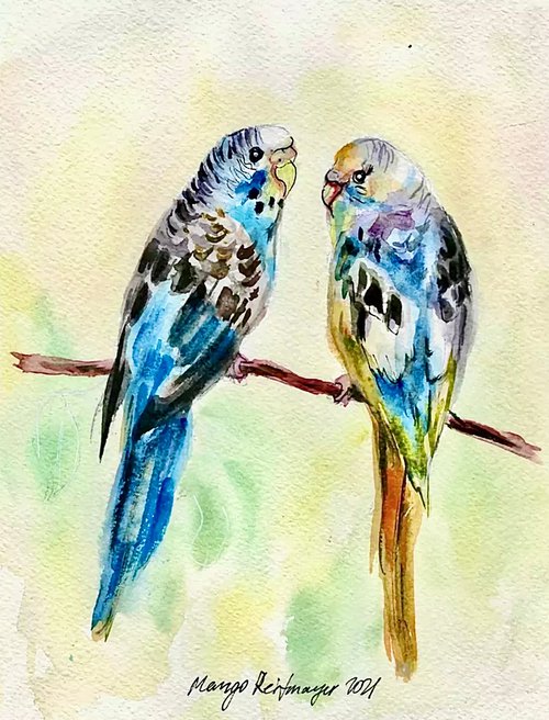 Lovebirds by Morgana Rey