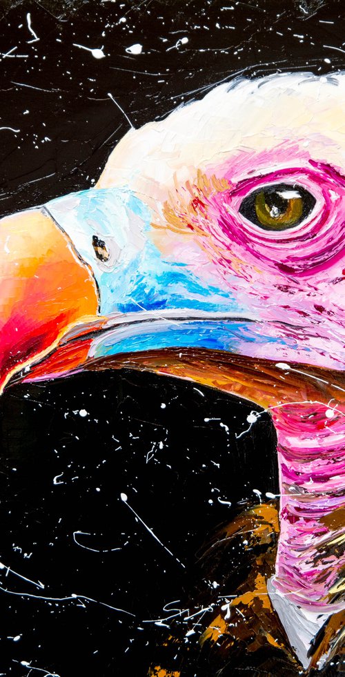 VULTURE (FRAMED) by Liubov Kuptsova