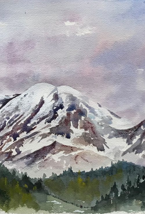 Mount Rainier in the Cascades by Brian Tucker
