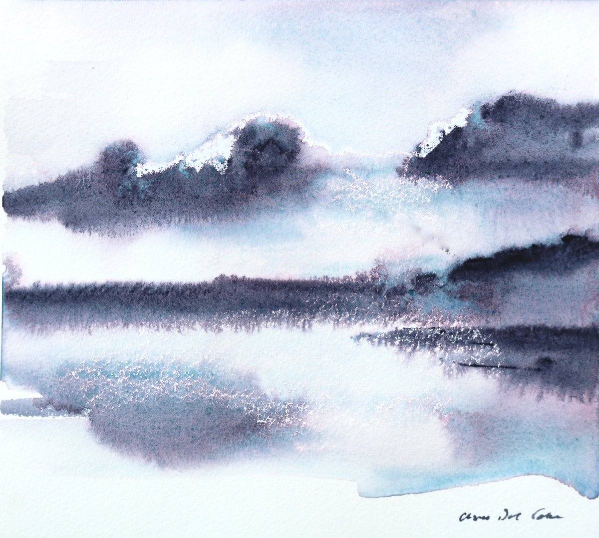 Abstract Seascape Moonglow III by Aimee Del Valle