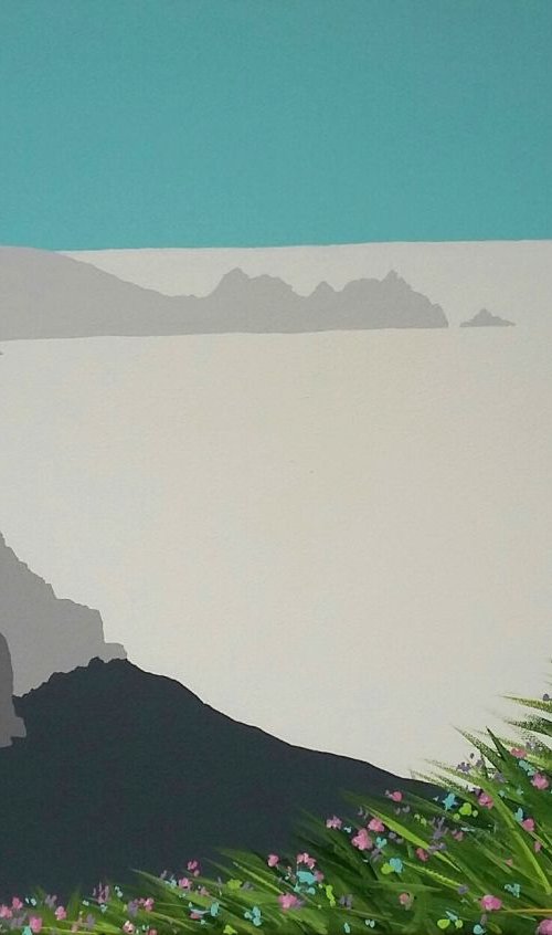 Porthcurno beach, Cornwall by Sam Martin