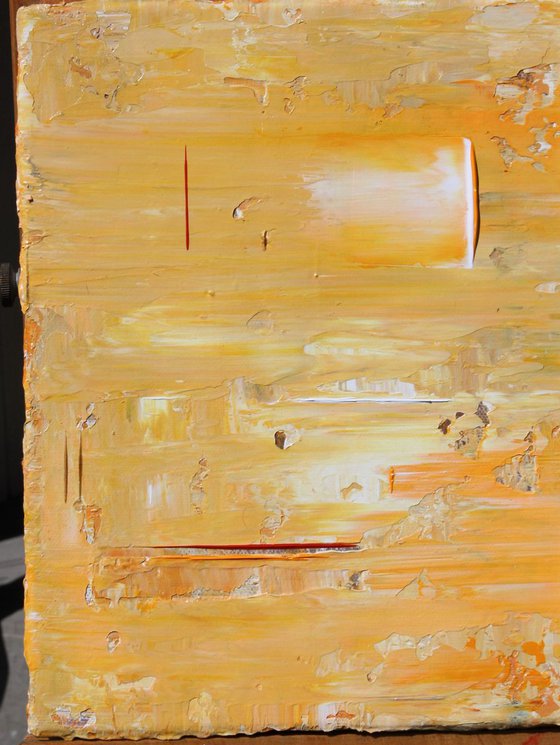 Yellow Orange White Abstract Concept