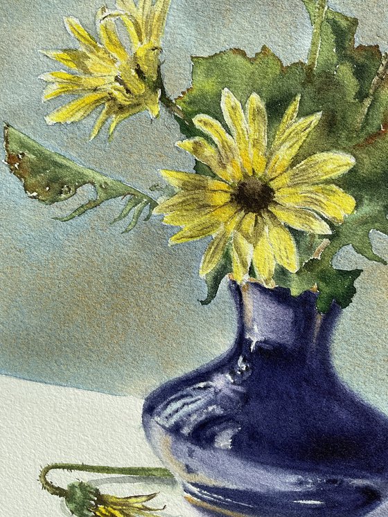 Bouquet of roadside flowers