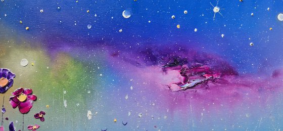 "Rainbow Clouds & Flowers in Love"
