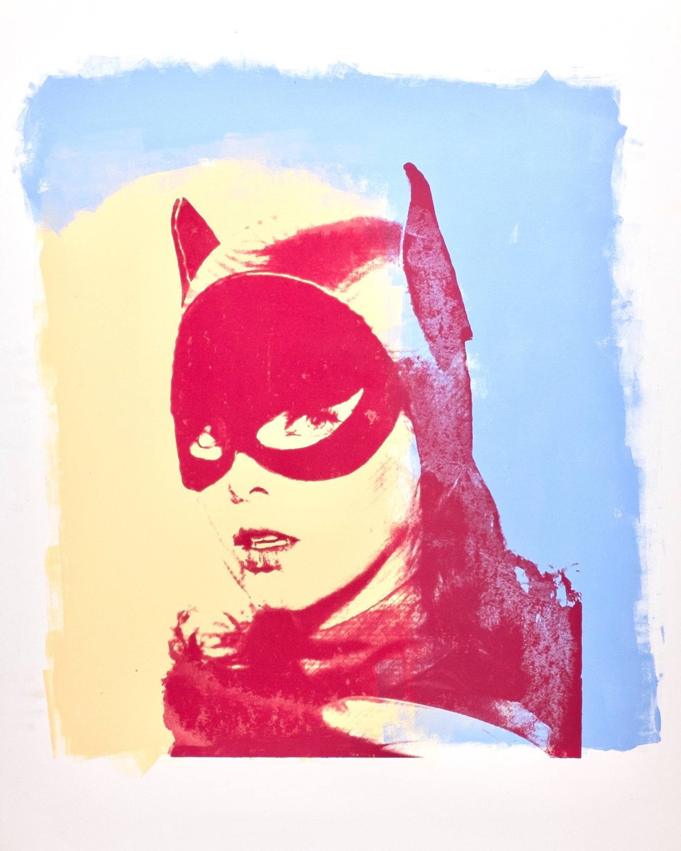 Bat Girl Yvonne Craig Painting by Dane Shue by Dane Shue