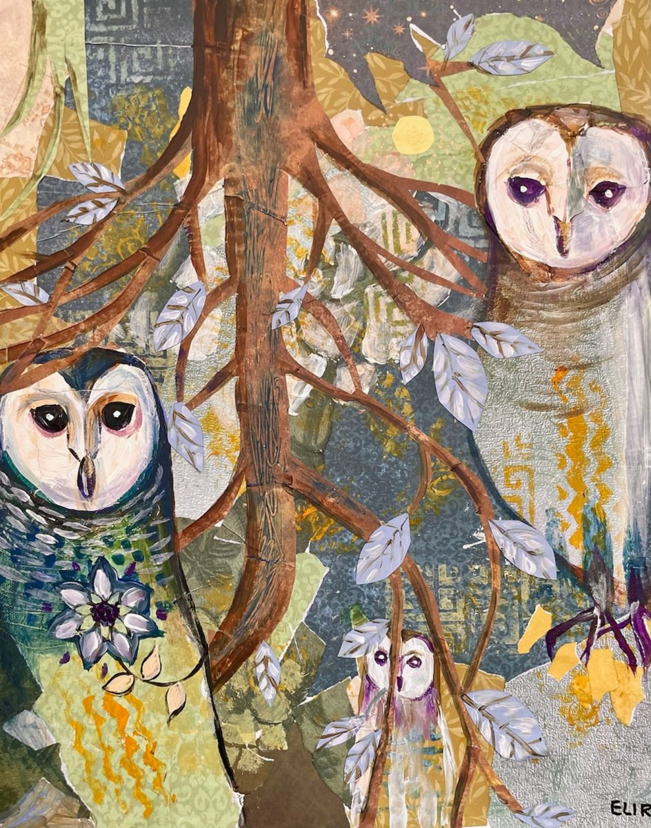 Impressionistic Animal Painting By Eliry Arts, 16 X 20, My World Turned Upside Down, Original Artwork