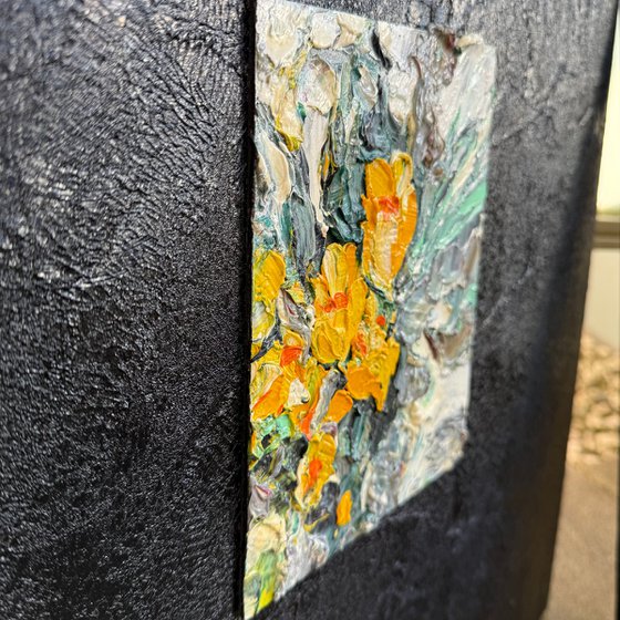 Light sprouting from darkness. Diptych