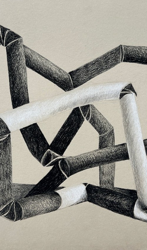 Knotted Abstraction: Ladder by Amanda Andersen