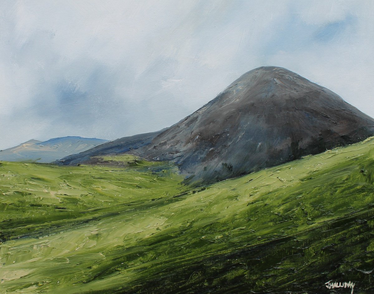 Impressionistic Landscape Oil Painting By John Halliday, 20 X 16, In The Mournes, Ireland, Original Artwork
