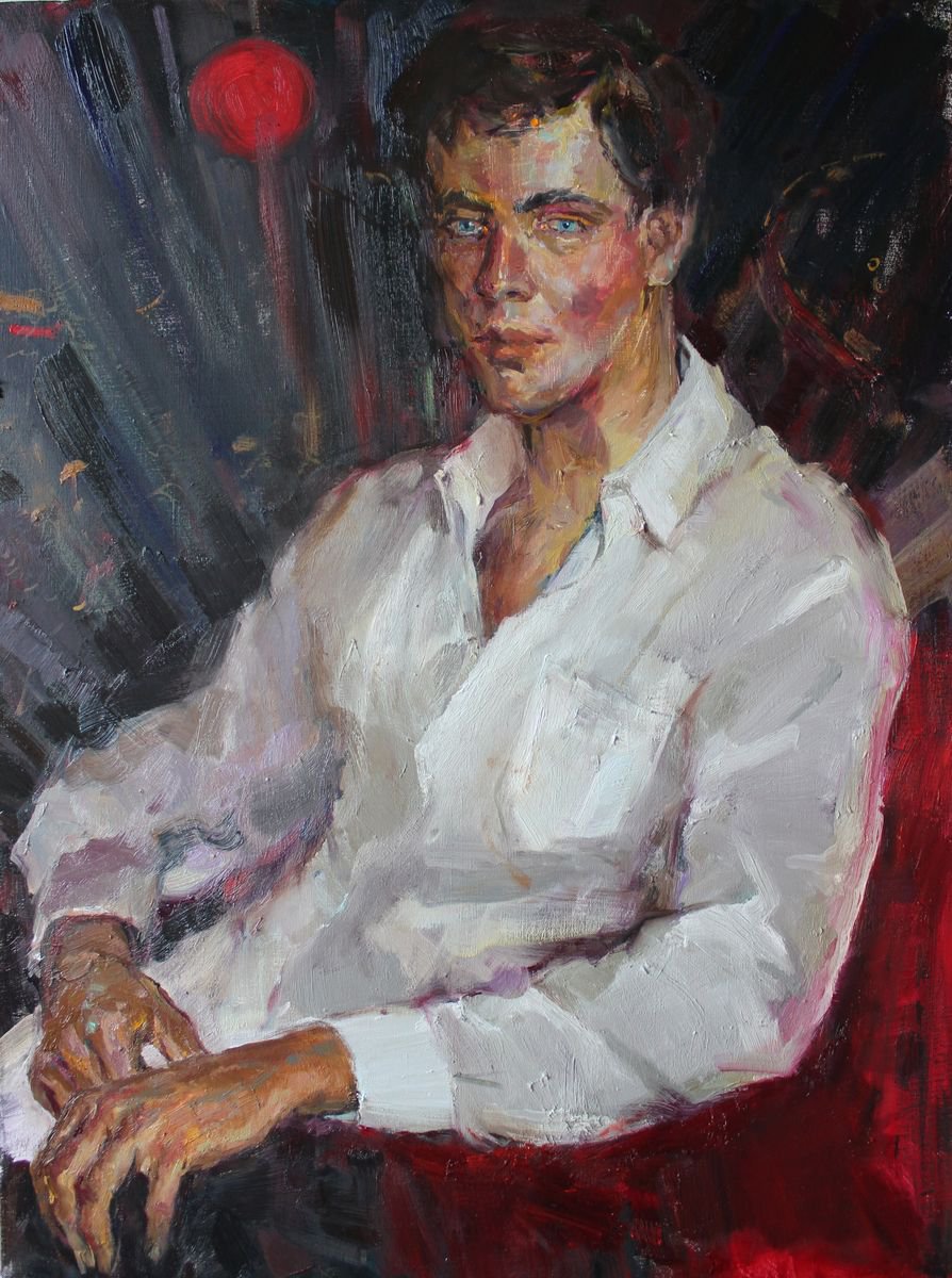 portrait of a young man by Aleksandra Kodentceva