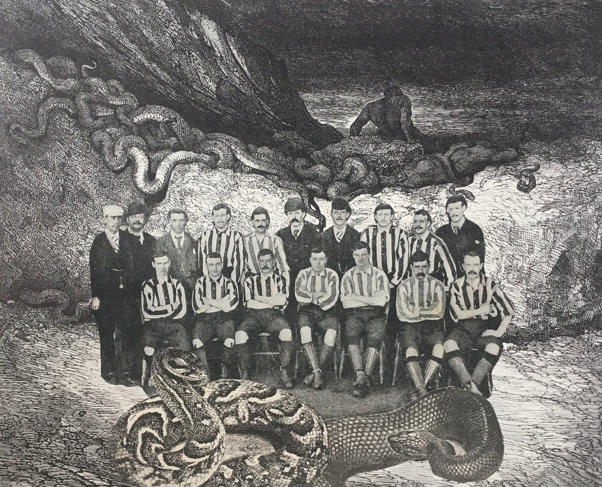 Surrealistic Collage , Snake Soccer By Tudor Evans, 9 X 8, Artwork For Sale On Artfinder