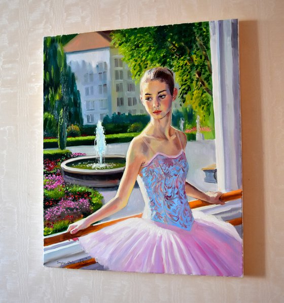 Young ballerina portrait