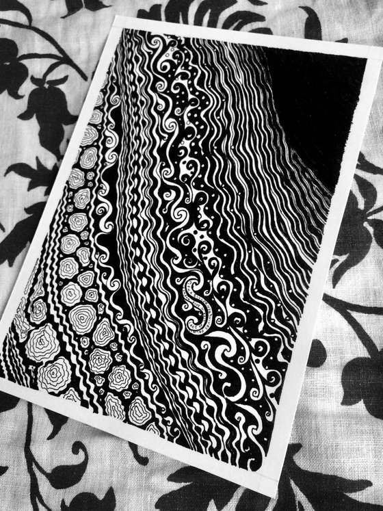 LACE OF LIFE III INk Drawings Series Conceptual