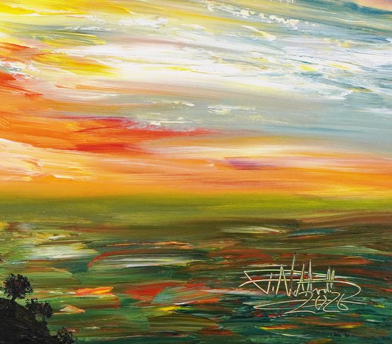 Romantic Evening Landscape A 2