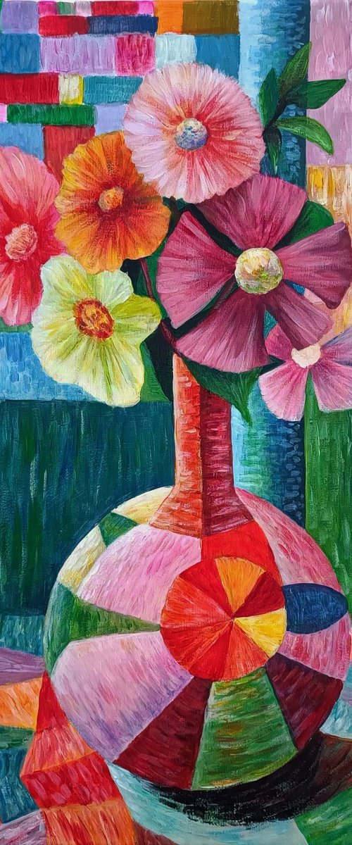 Abstract Floral Harmony by Elena Gotovtseva