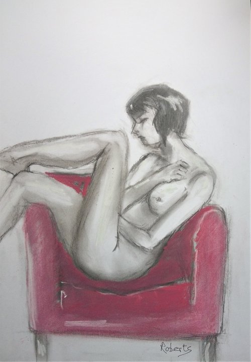 Red chair by Rosalind Roberts