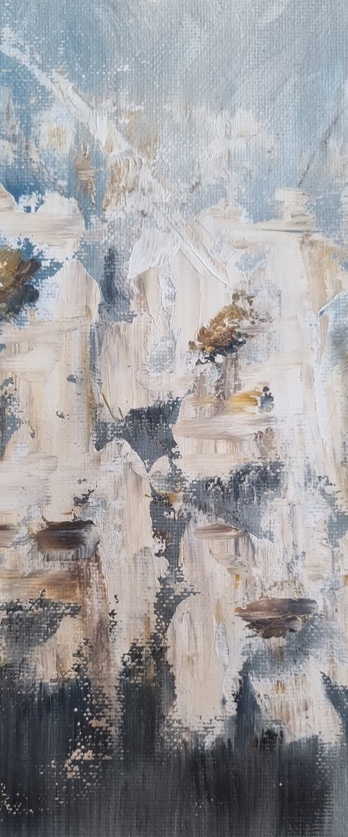 White Drift - Oil on canvas by Hayley Huckson