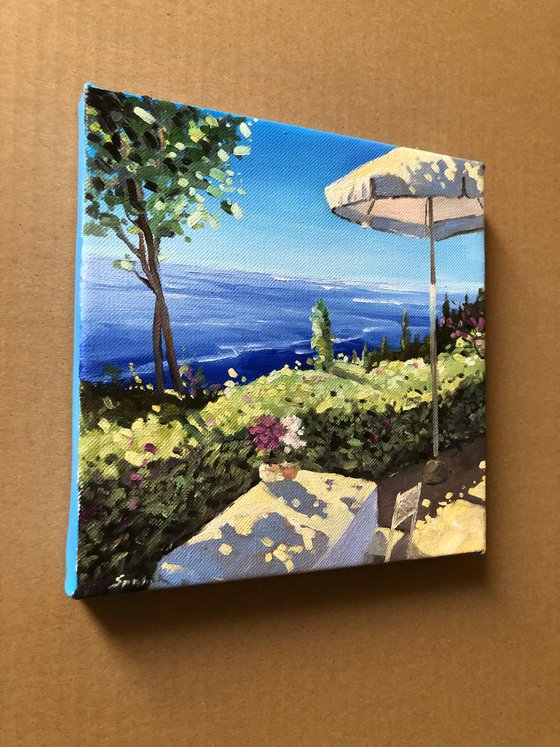 Summer Landscape Painting Coastline Landscape Art