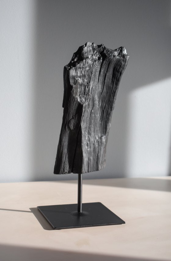 'Spires' - Burnt Wooden Sculpture