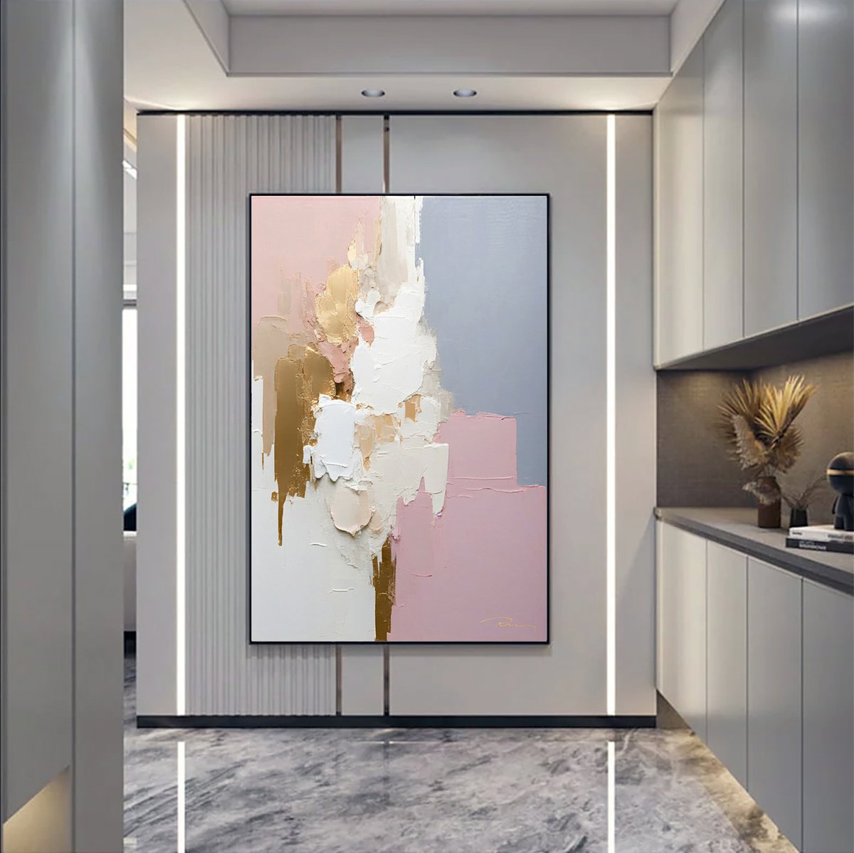 A Blush Pink Morning Washed In Gold By Indie Ru, 39 X 59, Artwork For Sale On Artfinder