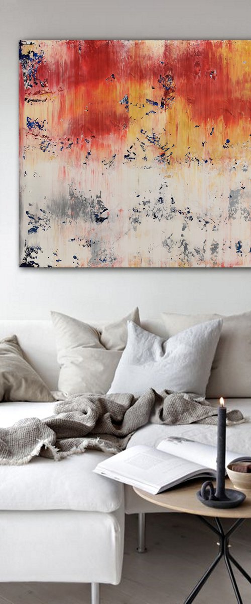 120x100cm. / Abstract painting / Abstract 2150 by Alex Senchenko